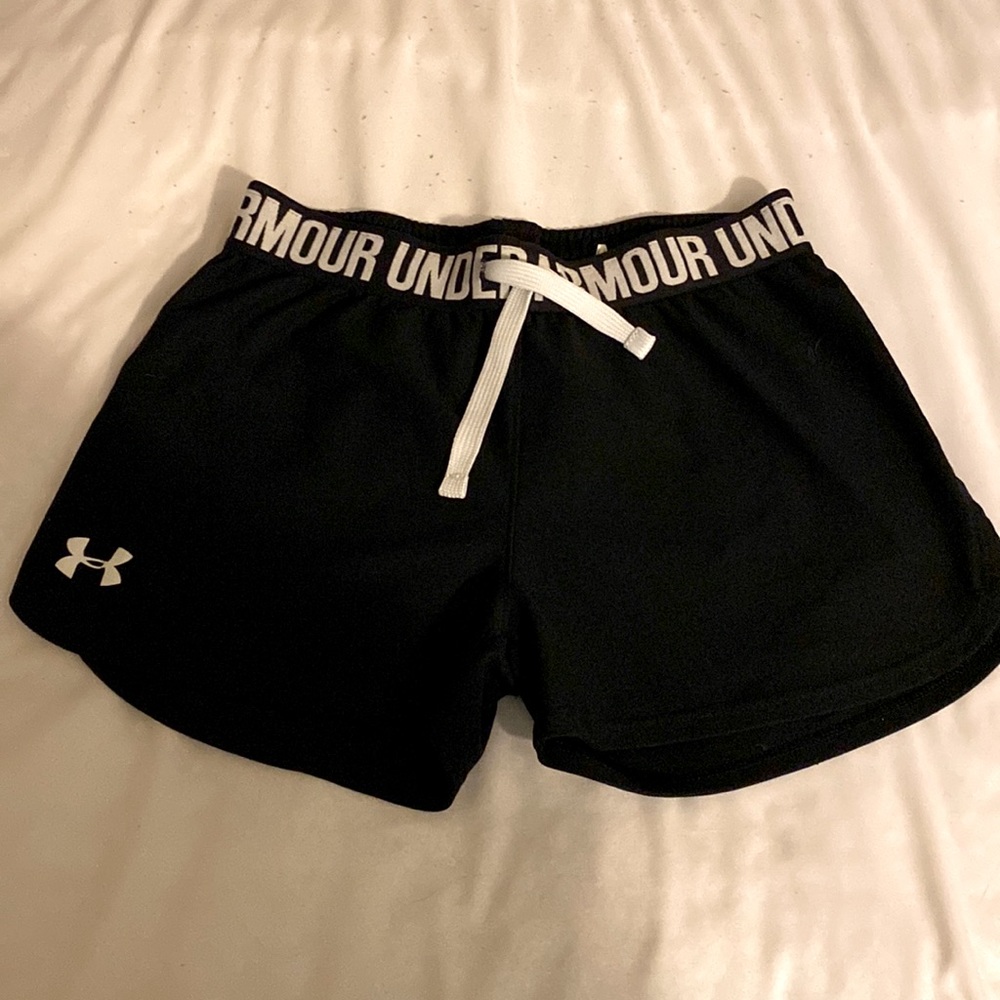 Shorts, Under Armour, Youth Medium, Black